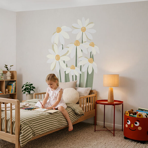 Wall mural Group of white flowers (SKU: t00748v1) Wall mural Wall mural Group of white flowers (SKU: t00748v1)
