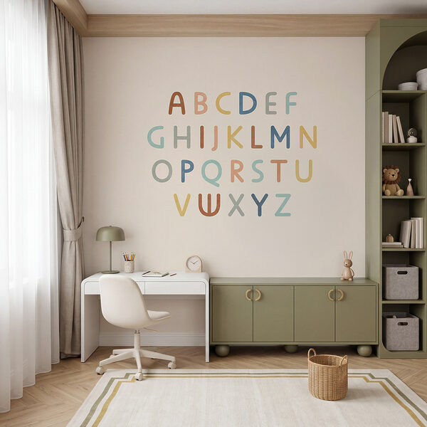 Wall mural Group of letters on a white background (SKU: t00749) Wall mural Wall mural Group of letters on a white background (SKU: t00749)