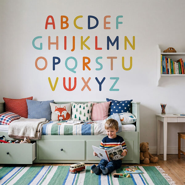 Group of colorful letters