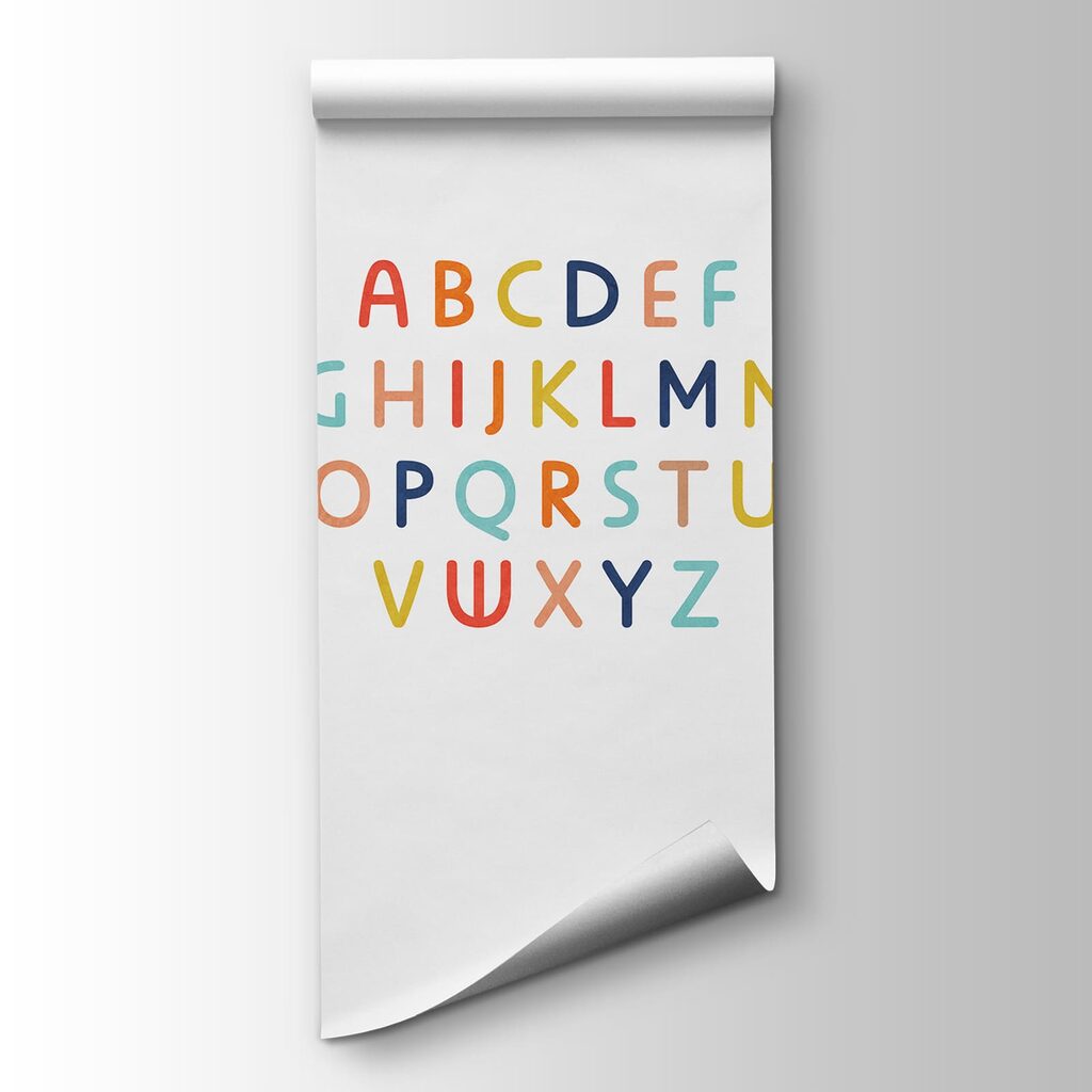 Group of colorful letters