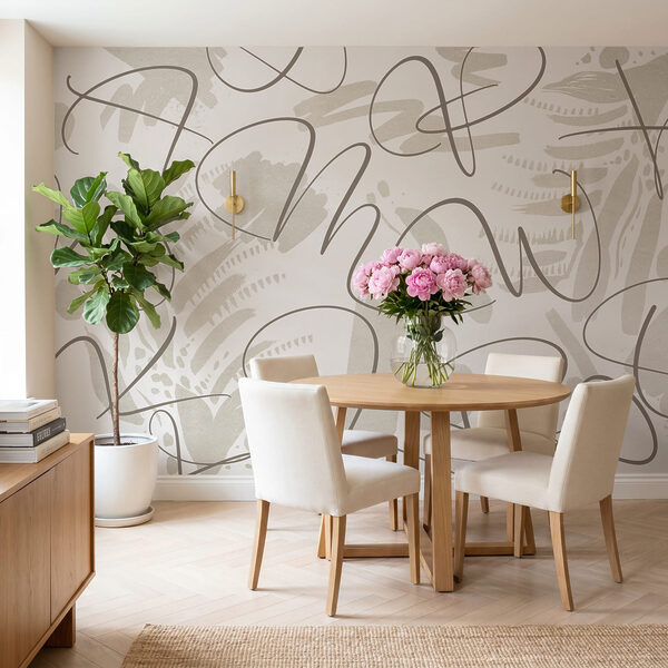 Wall mural Wall mural Artistic patterns in soft colors (SKU: w03913)