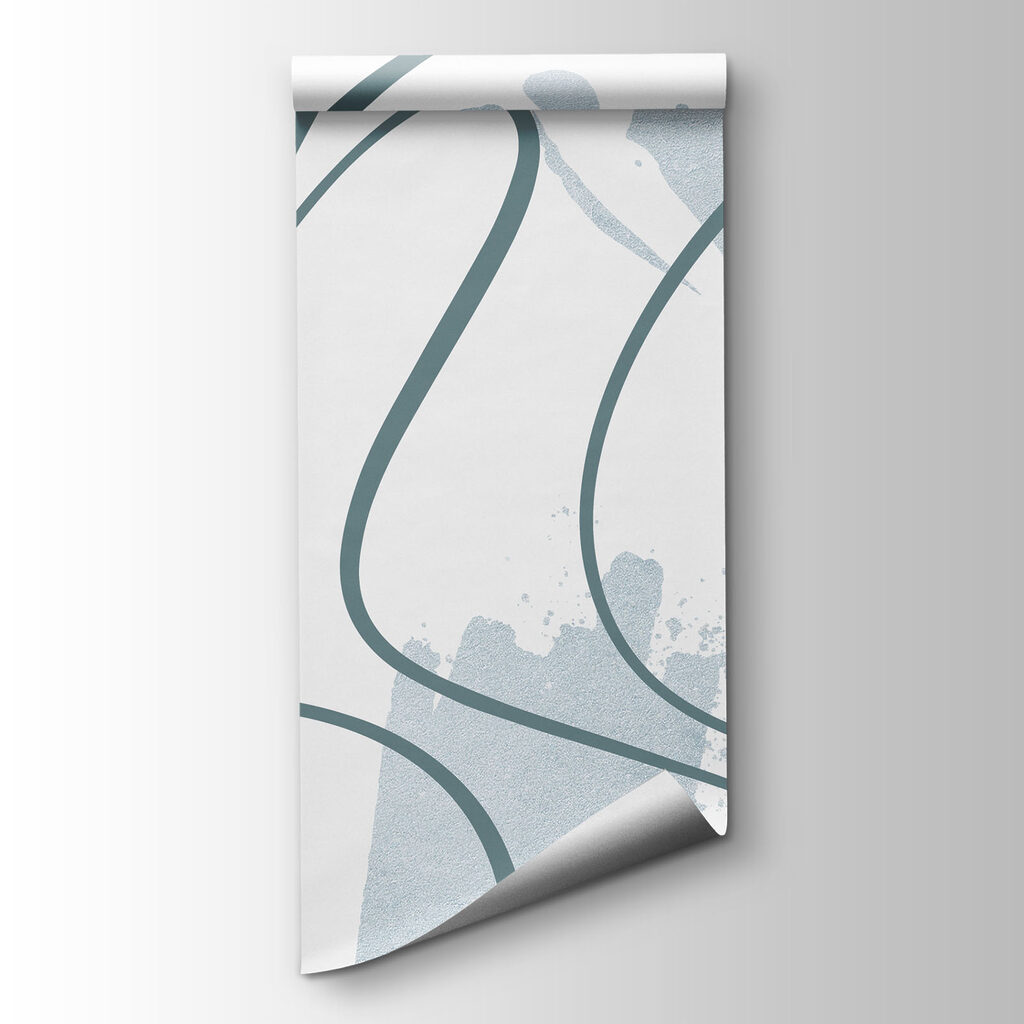 Artful swirls in soft hues Artful swirls in soft hues