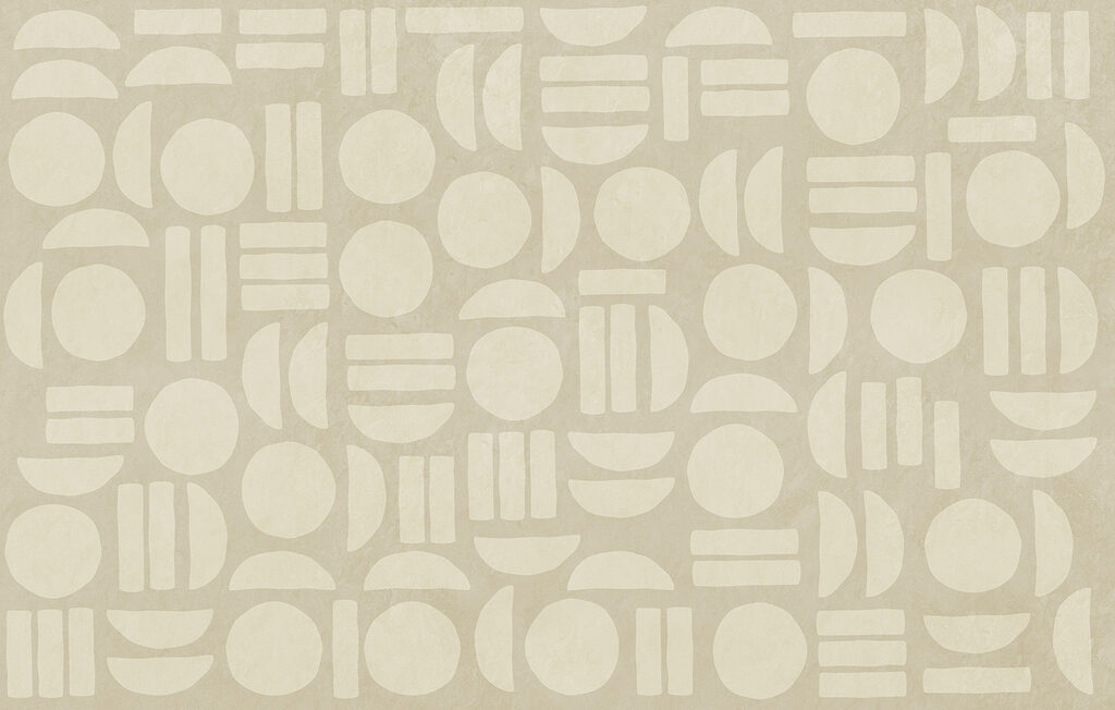 Pattern of circles and lines