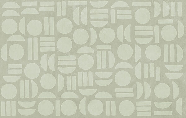 Pattern of circles and lines