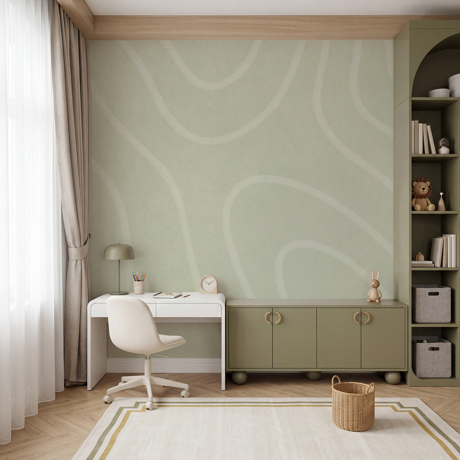 White and gray wavy pattern
