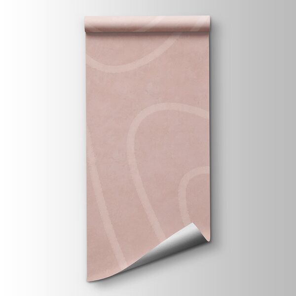Pink and white wavy pattern