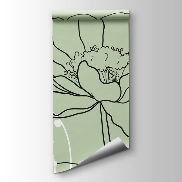 Drawing of flowers and leaves