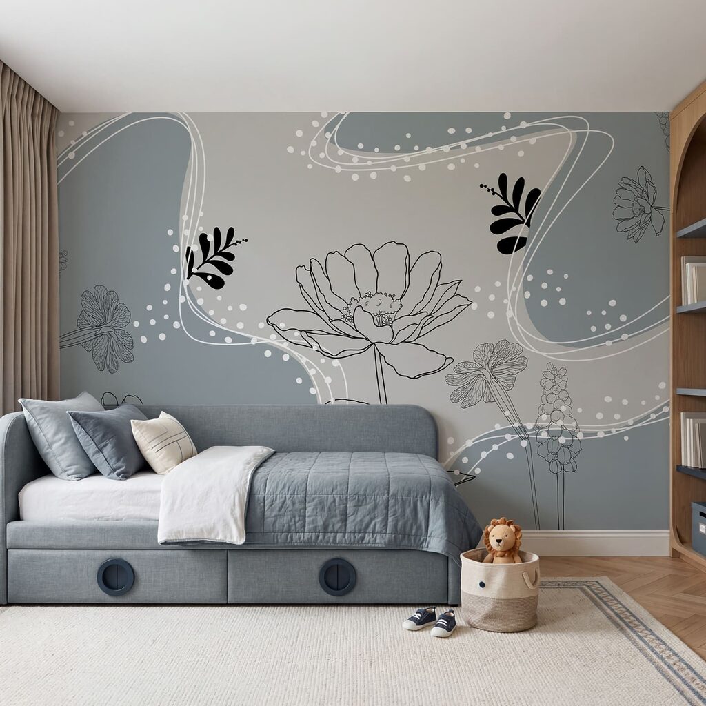 Drawing of flowers and leaves Drawing of flowers and leaves