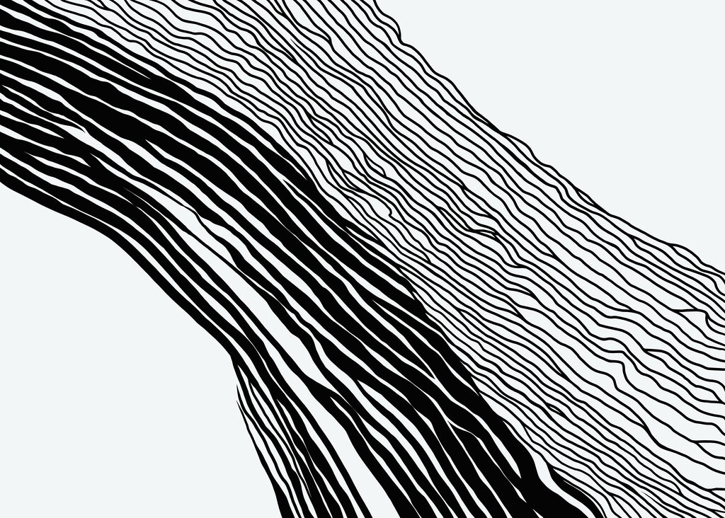 Black and white image of lines