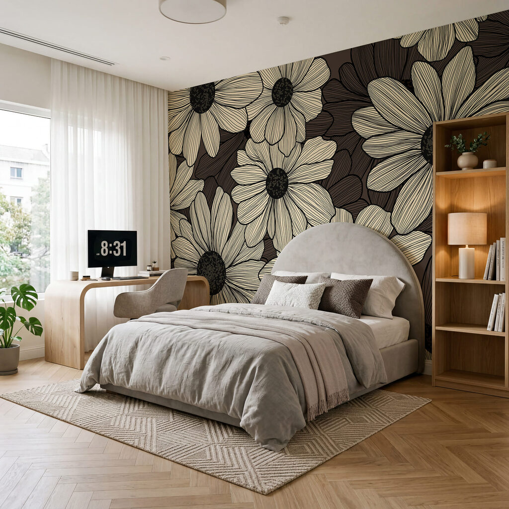 Floral patterns in soft tones