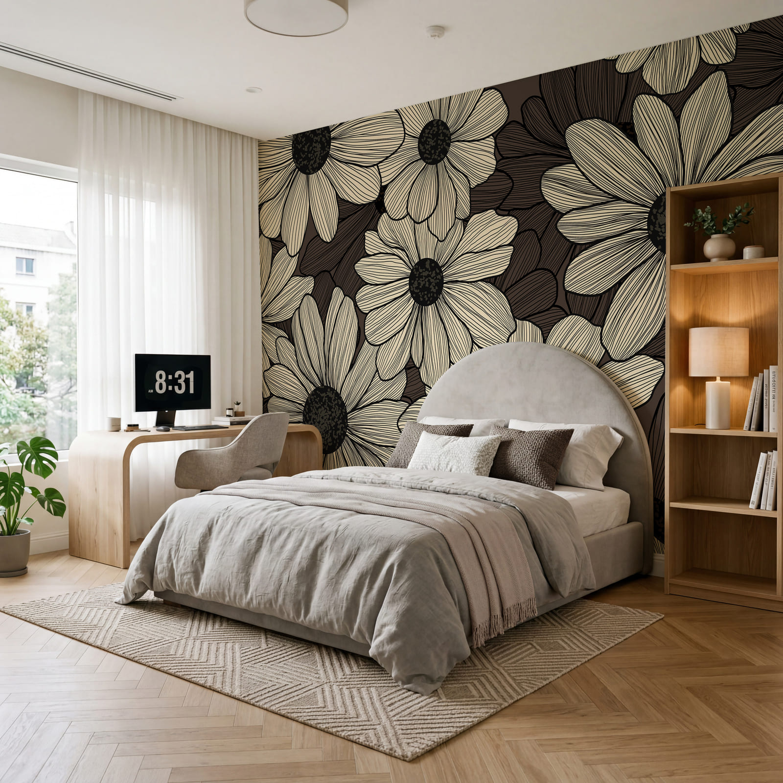 Floral patterns in soft tones