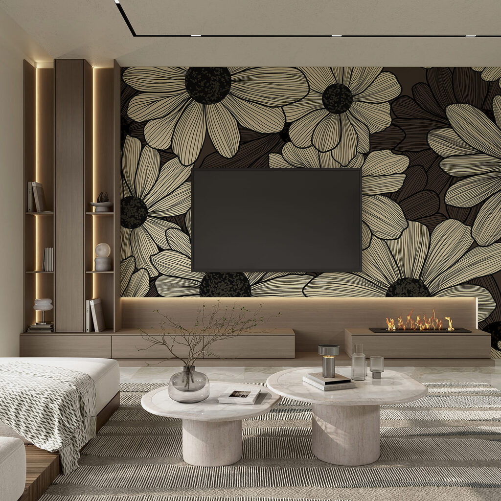 Floral patterns in soft tones