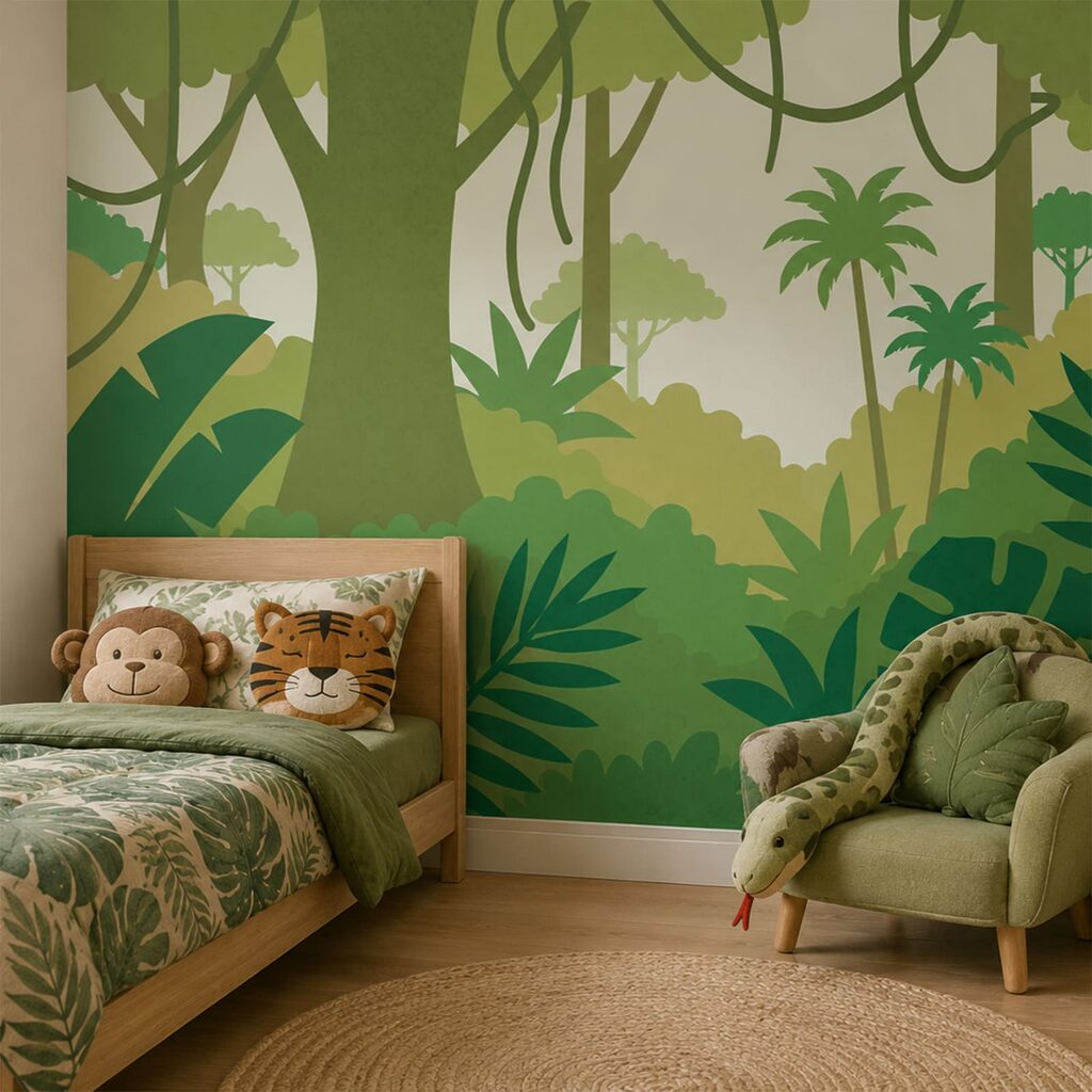 Cartoon of a forest
