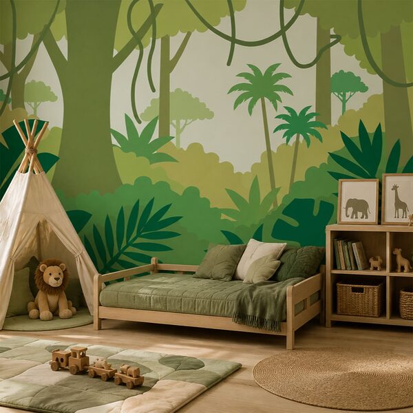 Cartoon of a forest