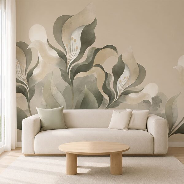 Soft florals on a gentle backdrop