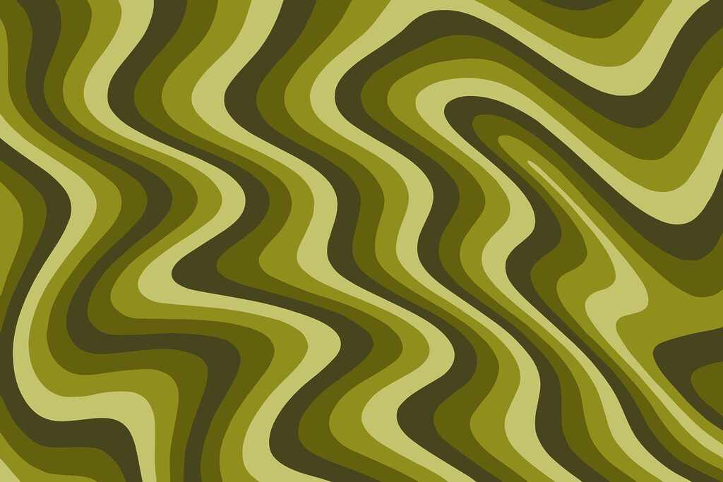 Green and yellow wavy lines Green and yellow wavy lines