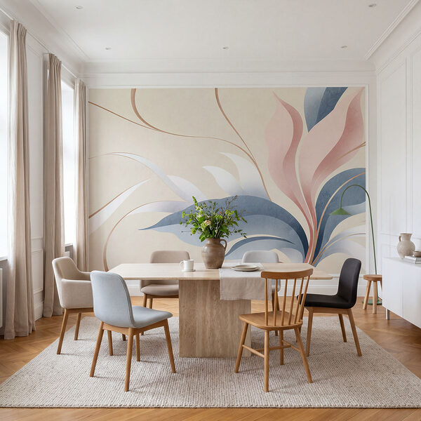- Graceful flowing abstract design - Graceful flowing abstract design