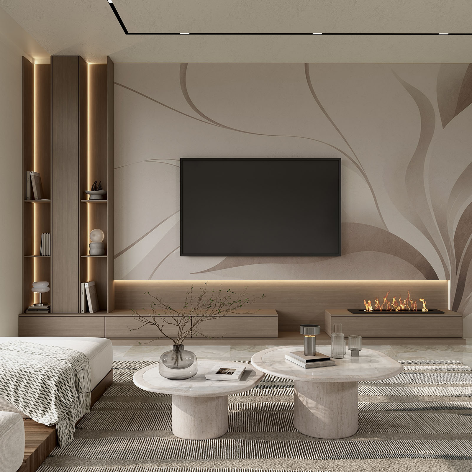 Serene floral design in soft tones Serene floral design in soft tones