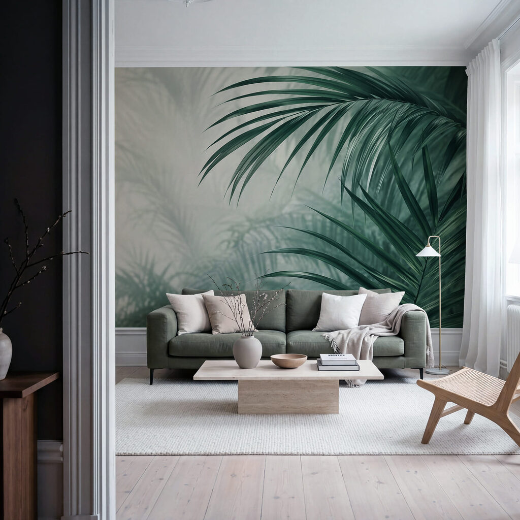 Fresh foliage in a serene setting Fresh foliage in a serene setting