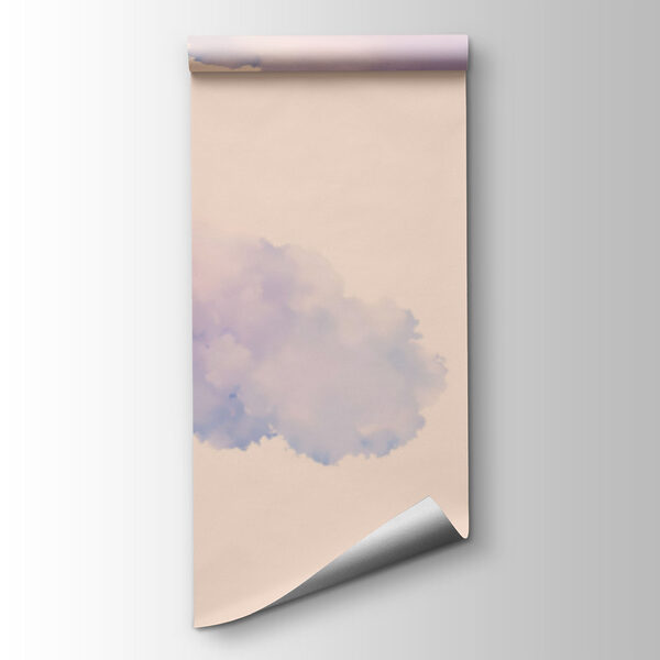 Pattern of clouds on a white background
