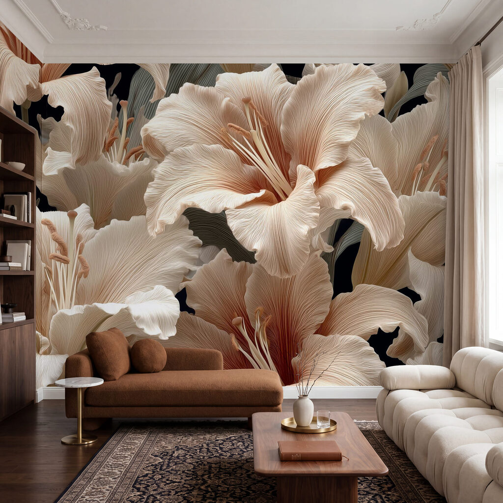 Delicate blossoms in soft hues