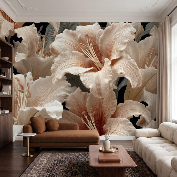 Delicate blossoms in soft hues