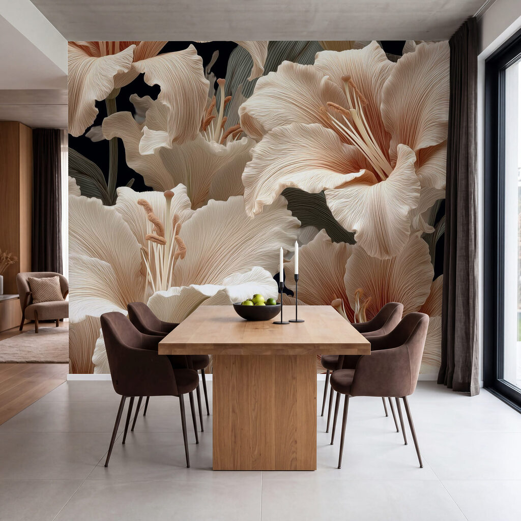 Delicate blossoms in soft hues