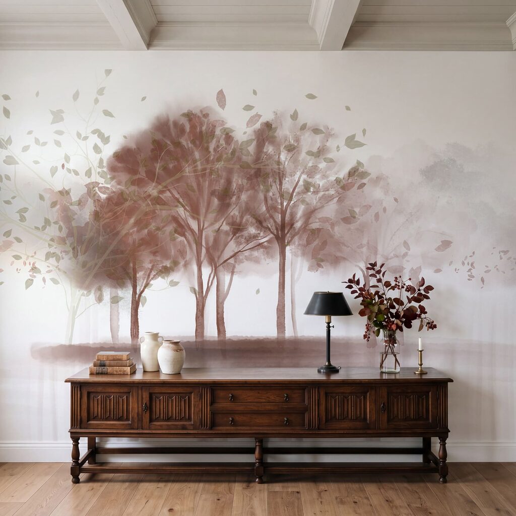Group of trees with leaves