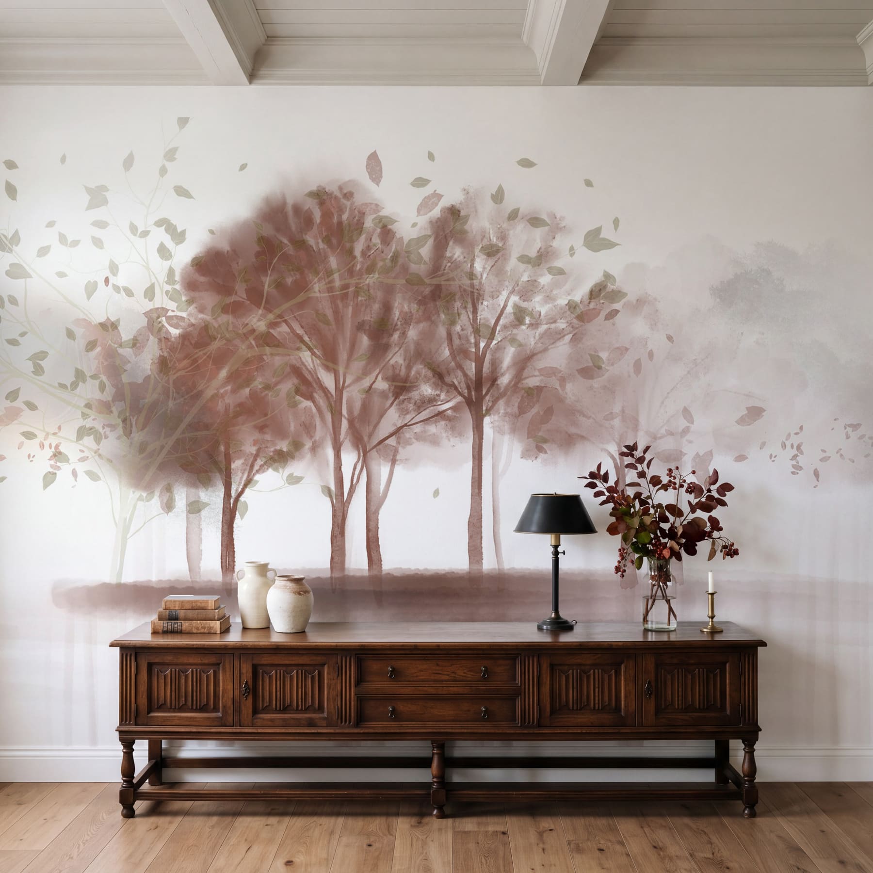 Group of trees with leaves