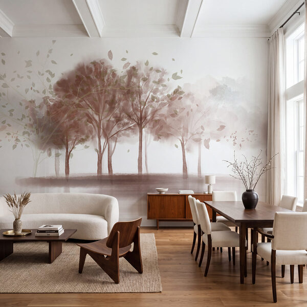 Group of trees with leaves