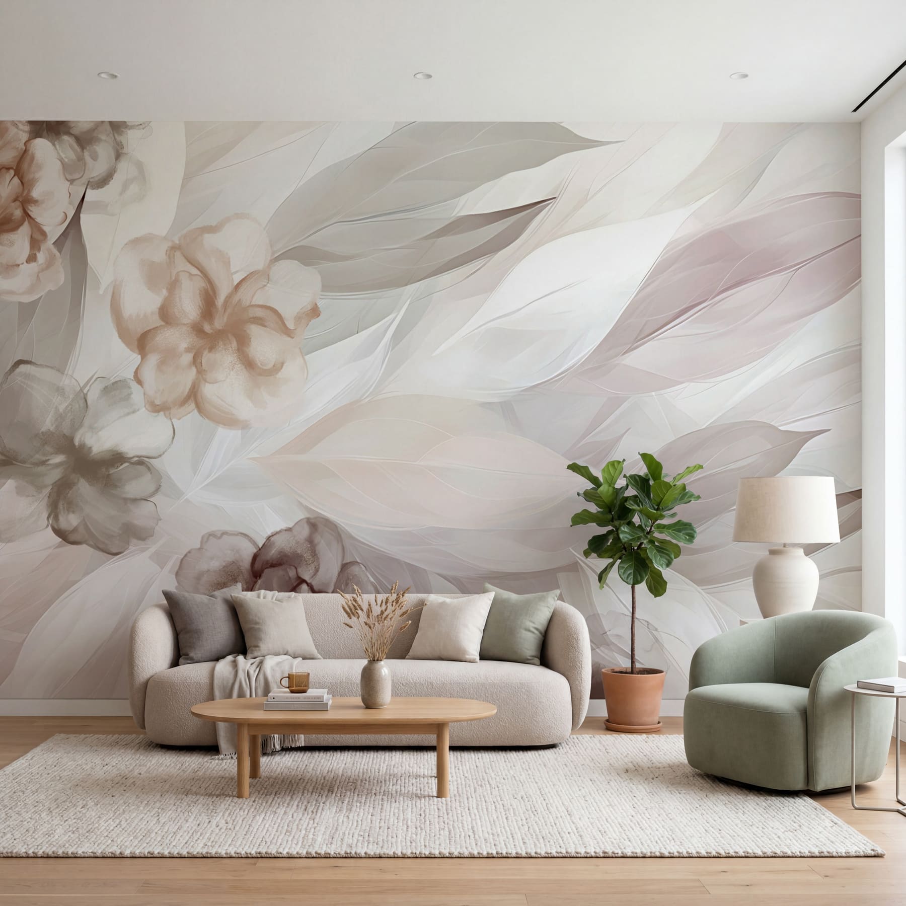 Soft petals and blooms in harmony