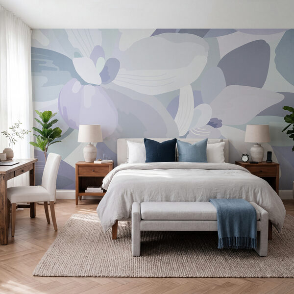 Soft pastel floral abstract design Soft pastel floral abstract design
