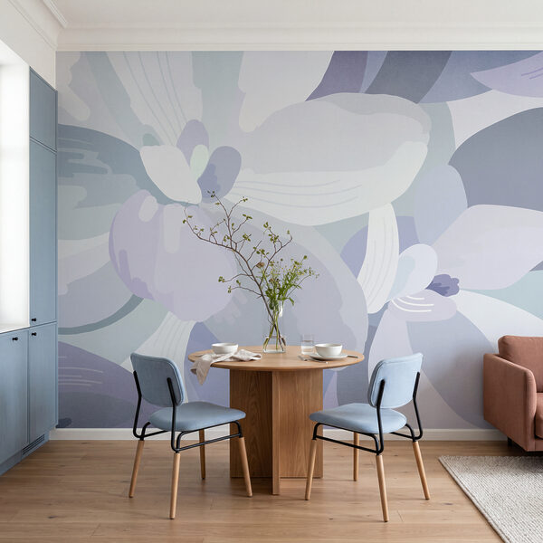 Soft pastel floral abstract design Soft pastel floral abstract design