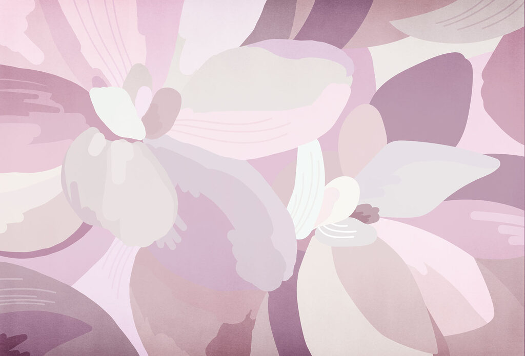 Soft petals in pastel hues