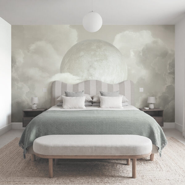 Wall mural Wall mural Full moon in the clouds (SKU: t00833)