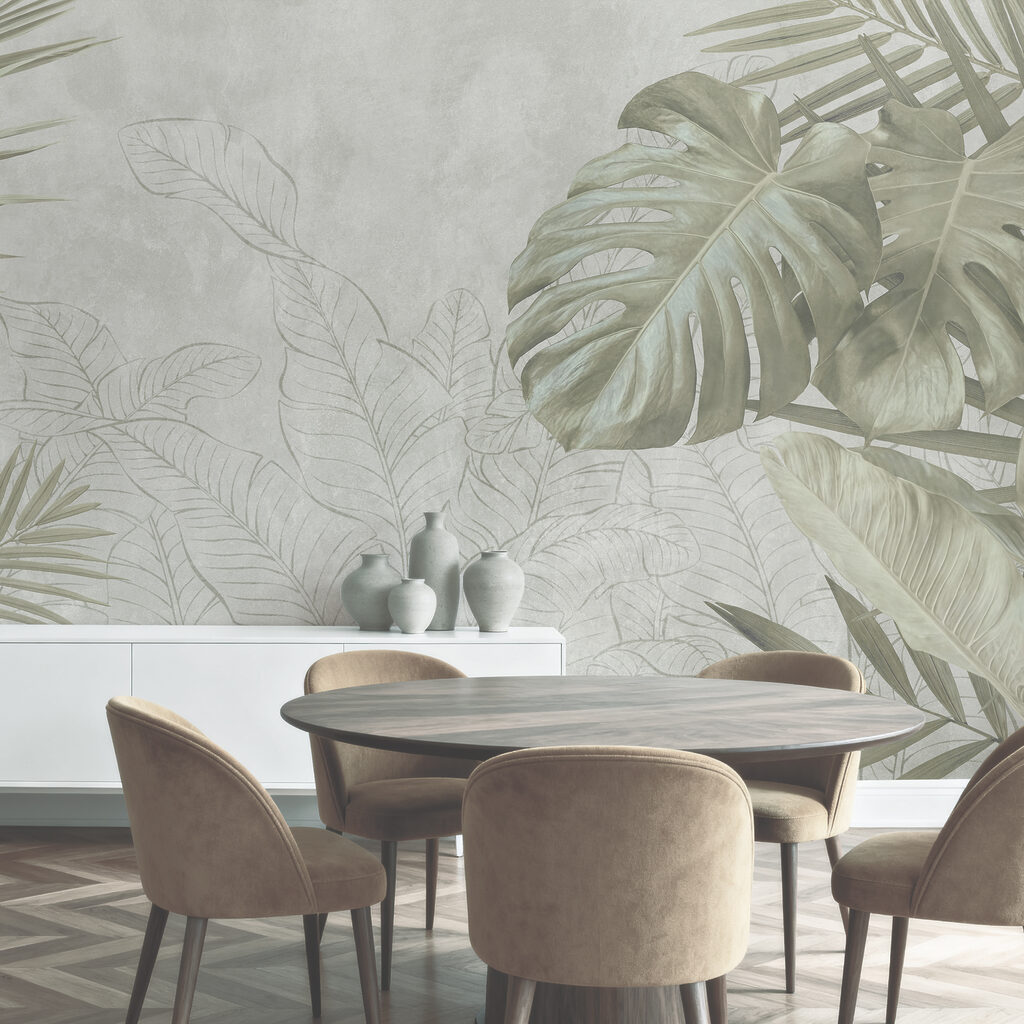 Tropical foliage with soft tones Tropical foliage with soft tones