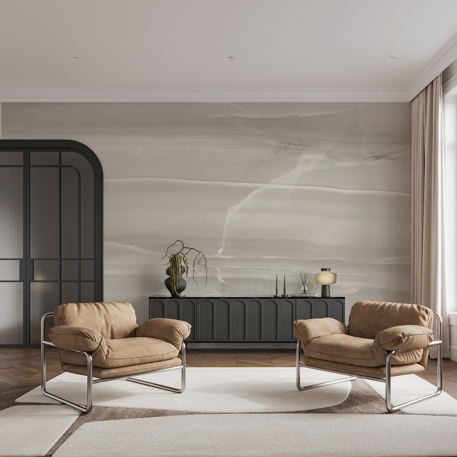 Soft waves of subtle color blend Soft waves of subtle color blend