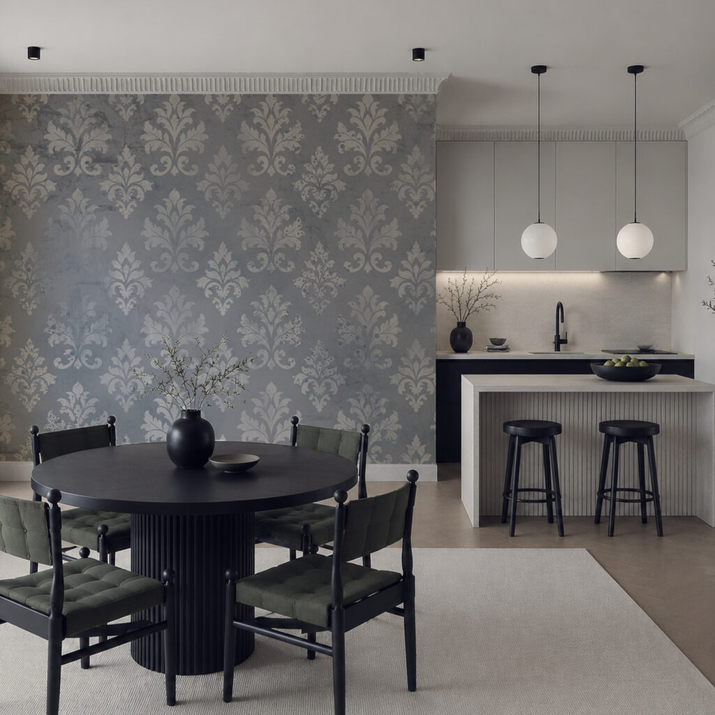 Wallpaper with a pattern
