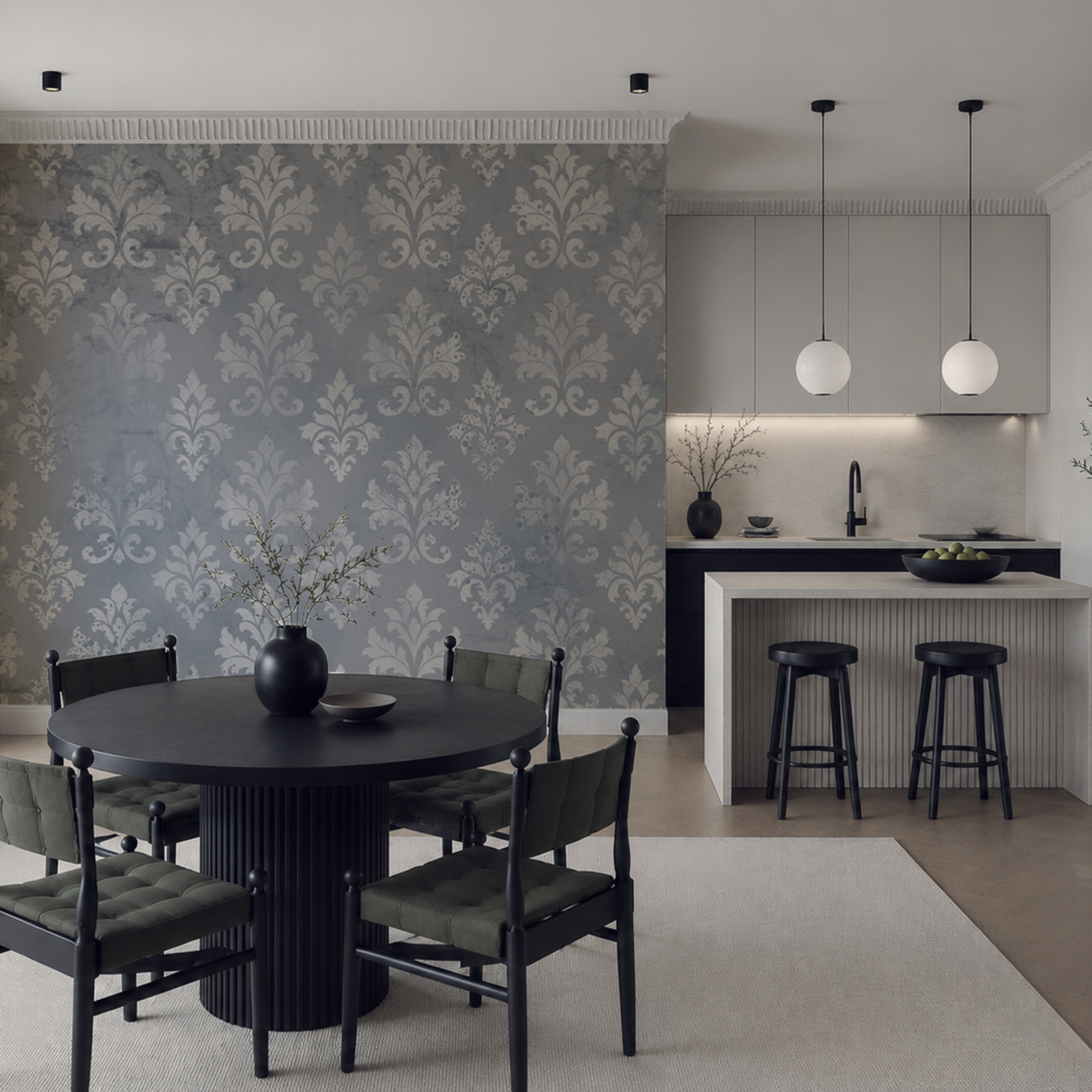 Wallpaper with a pattern