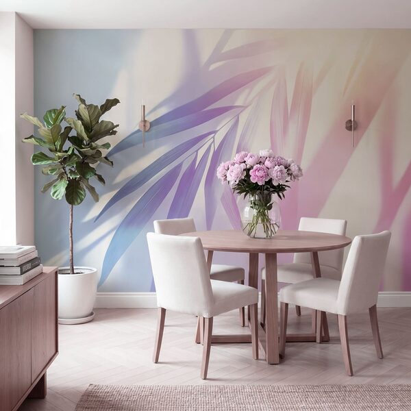 Delicate foliage with soft pastel hues Delicate foliage with soft pastel hues