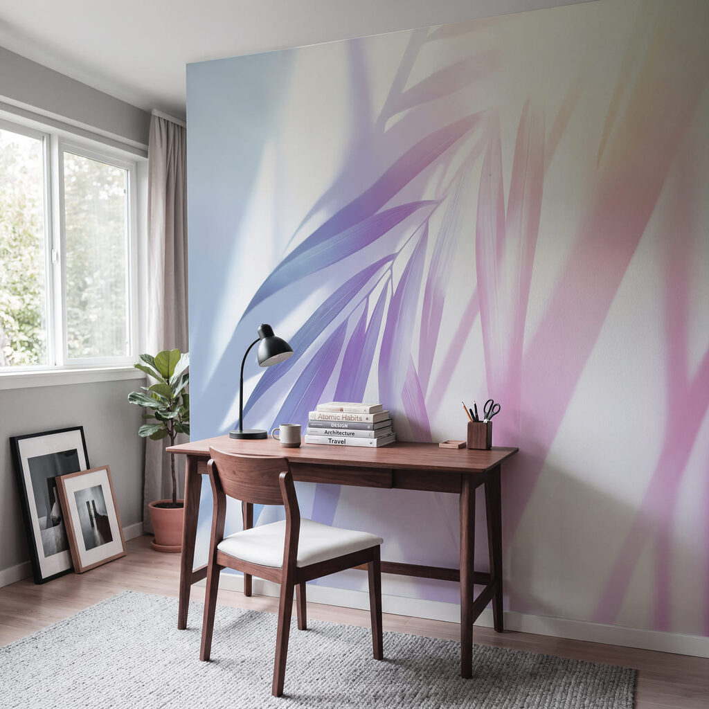 Delicate foliage with soft pastel hues Delicate foliage with soft pastel hues