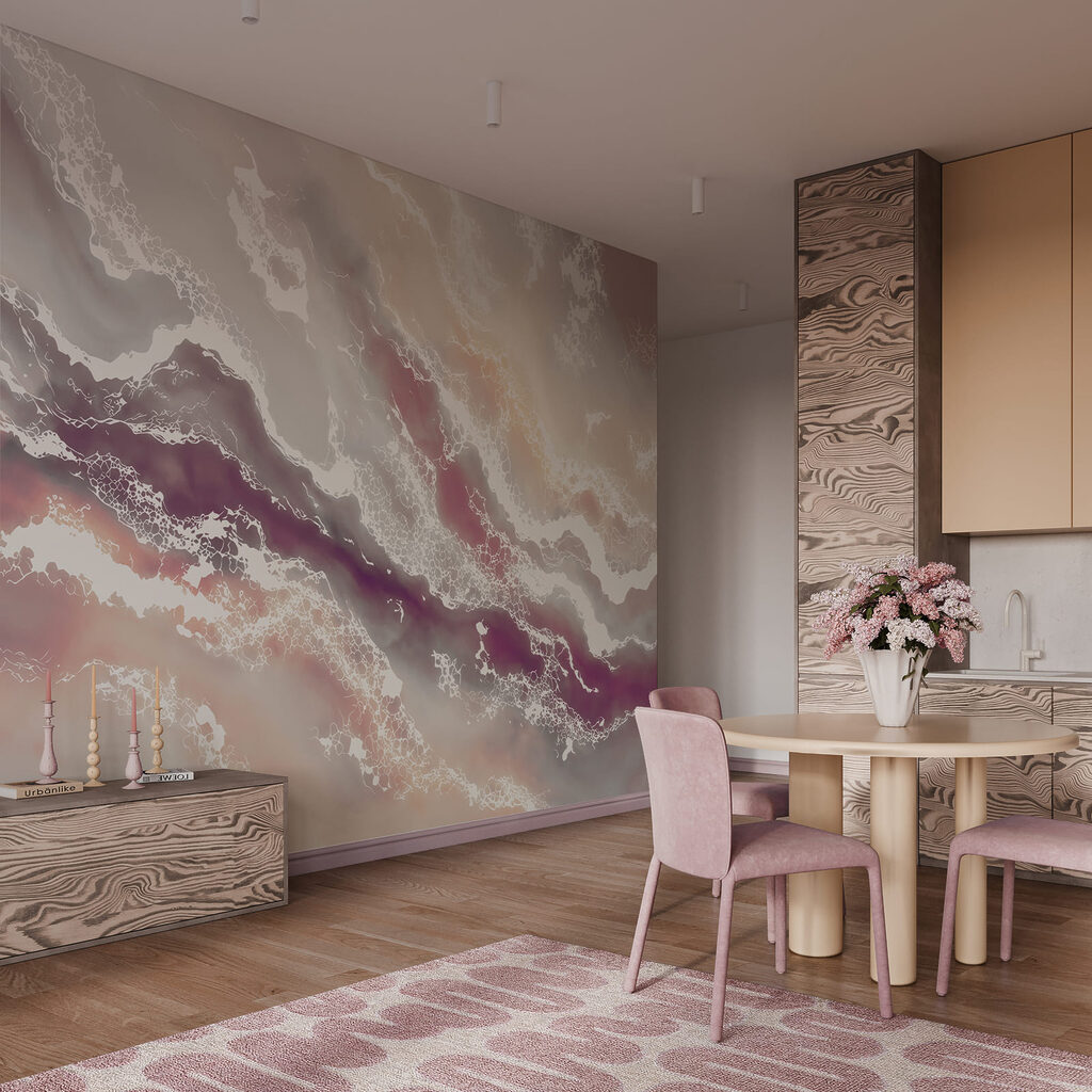 Flowing waves of soft colors Flowing waves of soft colors