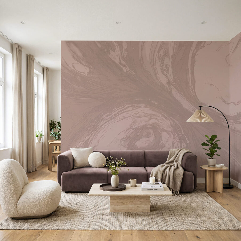 Flowing swirls of soft colors