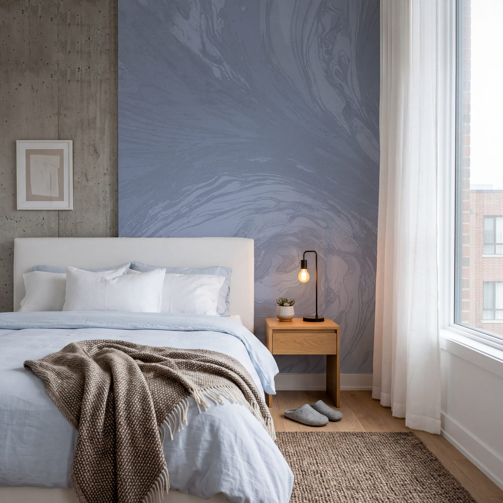 Dynamic swirls of soft blue hues Dynamic swirls of soft blue hues