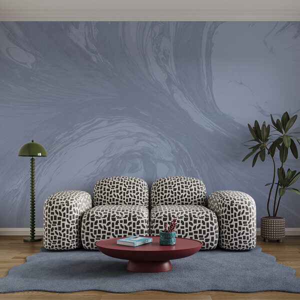 Dynamic swirls of soft blue hues Dynamic swirls of soft blue hues