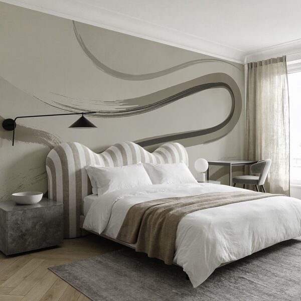 - Abstract waves in muted tones - Abstract waves in muted tones