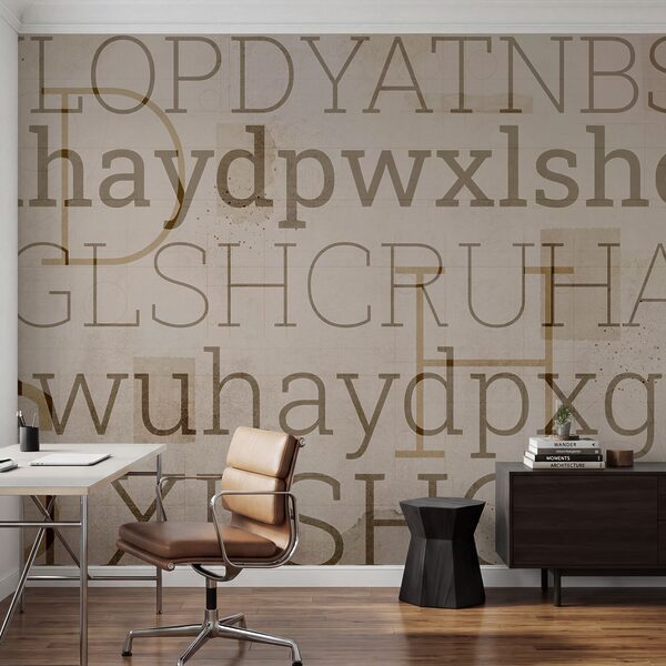 Textual patterns in varying sizes and styles Textual patterns in varying sizes and styles
