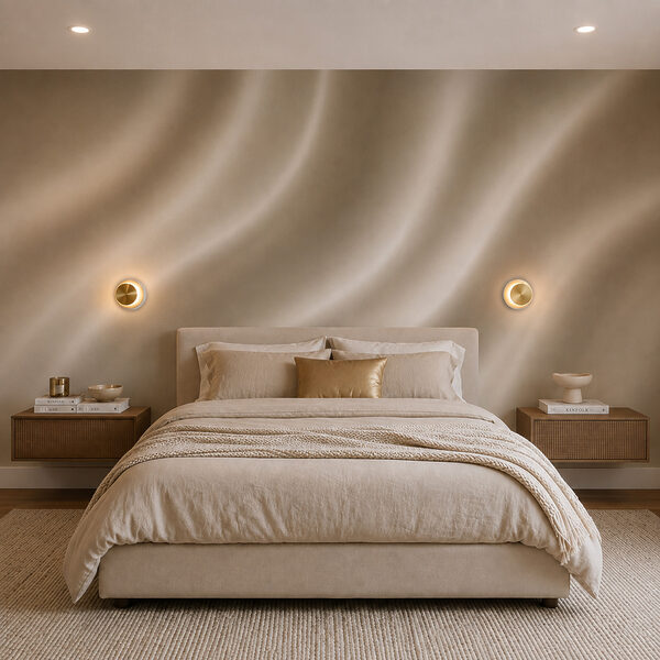 White fabric with wavy folds White fabric with wavy folds