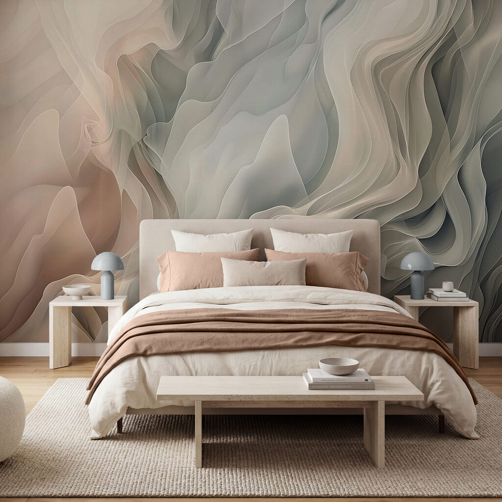Ethereal waves in soft hues