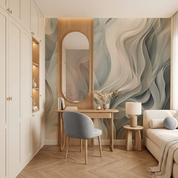 Ethereal waves in soft hues